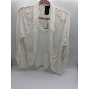 Grace Elements white XL cardigan